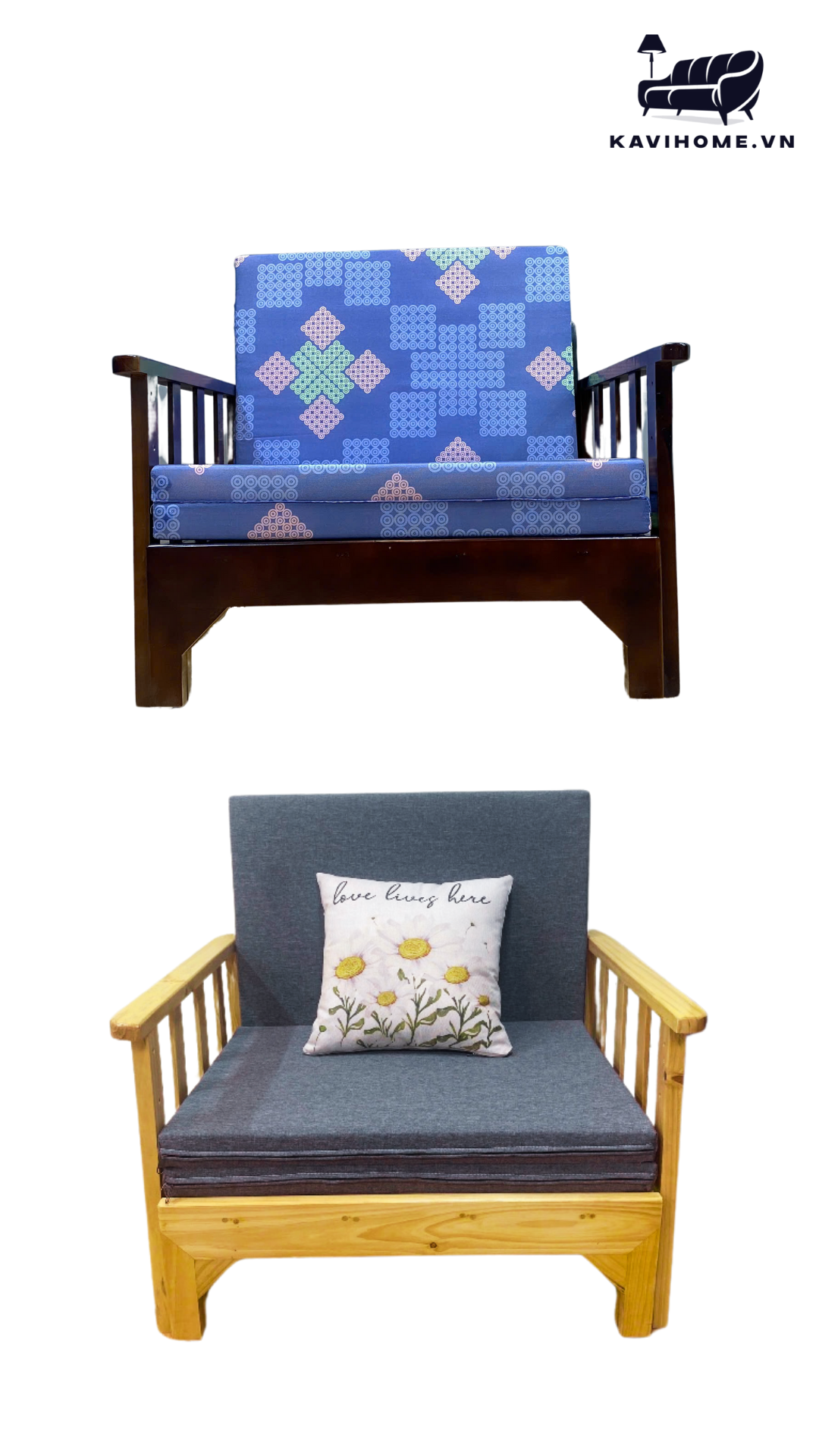 giuong keo tang kem dem hoa tiet mau sac nha nhan