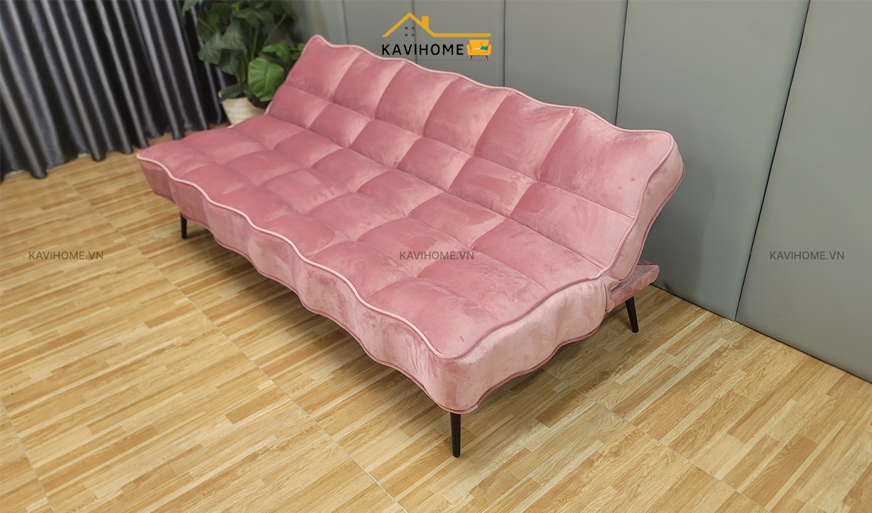 chiếc ghế sofa giường khi nâng hạ tựa lưng thành sofa phòng khách
