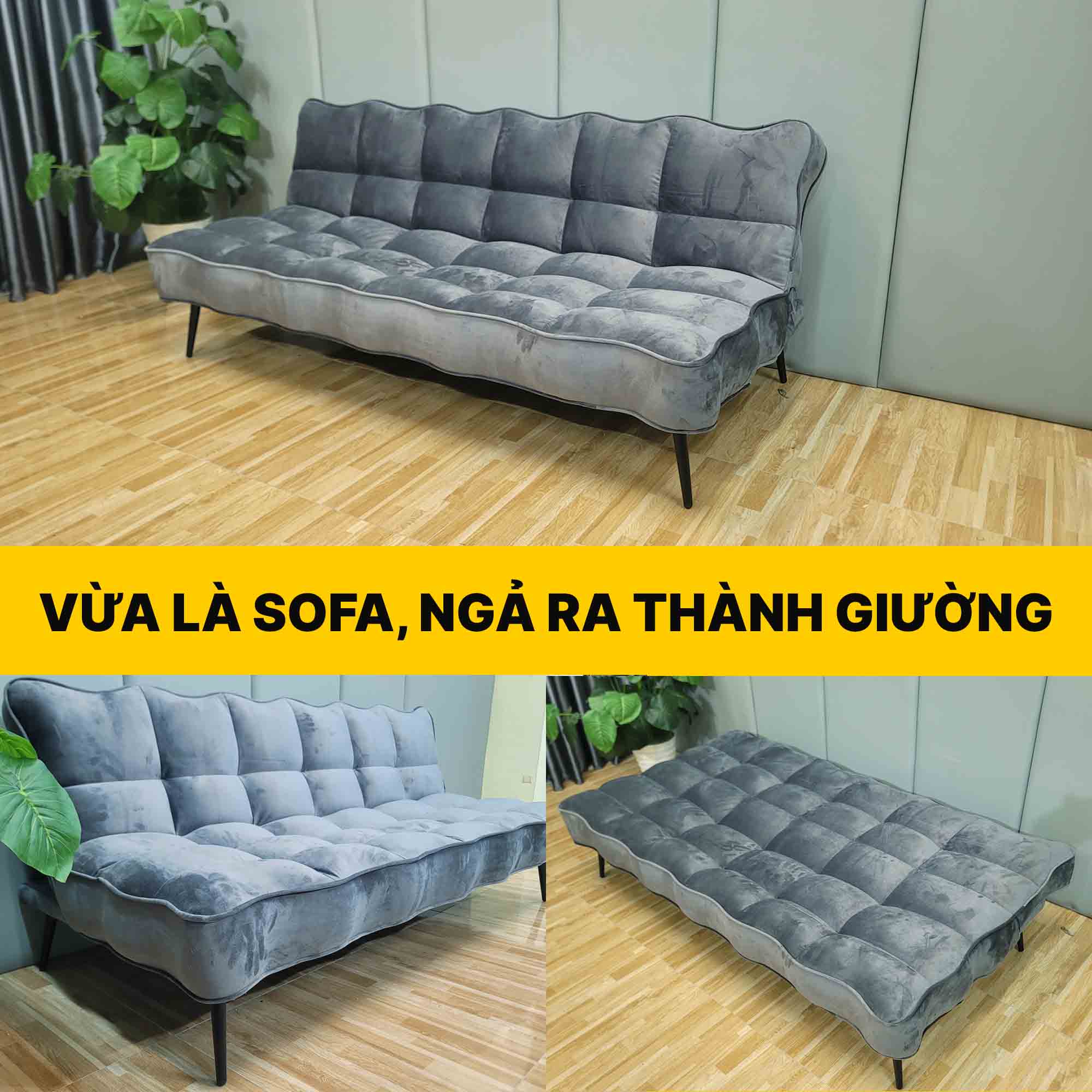 sofa bed ngả thành sofa giường với tính năng 2 trong 1
